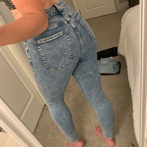 Abercrombie & Fitch Acid Wash Skinny Jeans